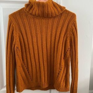 Size medium orange turtleneck sweater